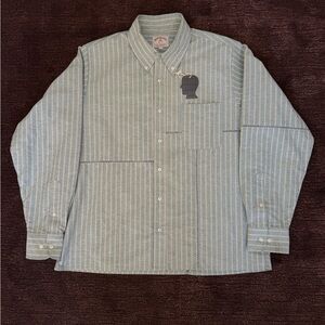 BROOKS BROTHERS CALIFORNIA PATCHWORK OXFORD BUTTON UP SHIRT - GREEN